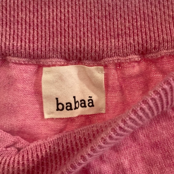 Babaa trousers no25 candy - Fine Merino Pink Jogger Pants - One Size - Picture 3 of 3